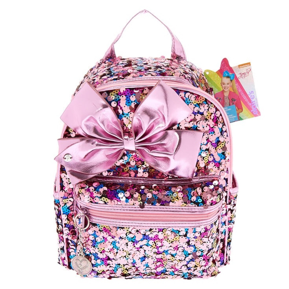 JoJo Siwa™ Reverse Sequin Small Backpack - Pink